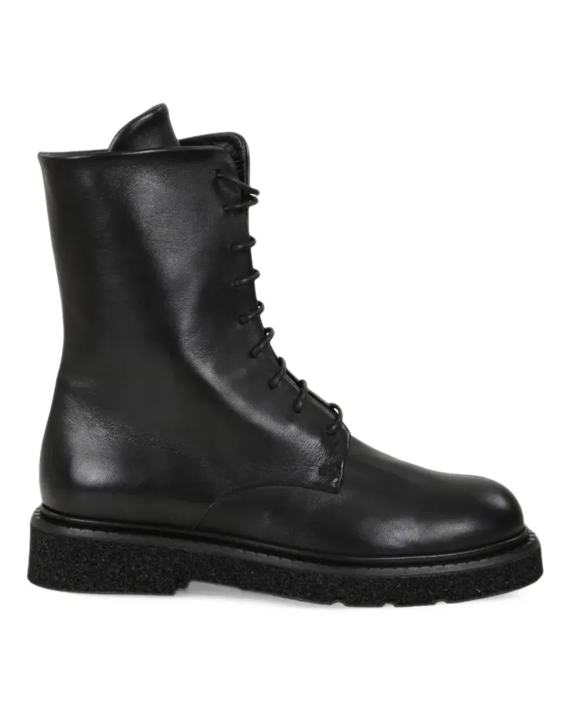 Guglielmo Rotta Kobi lace-up leather ankle boots - Schwarz Schwarz