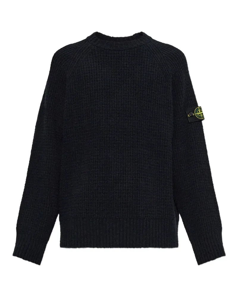 Stone Island Pullover mit Logo-Patch - Schwarz Schwarz