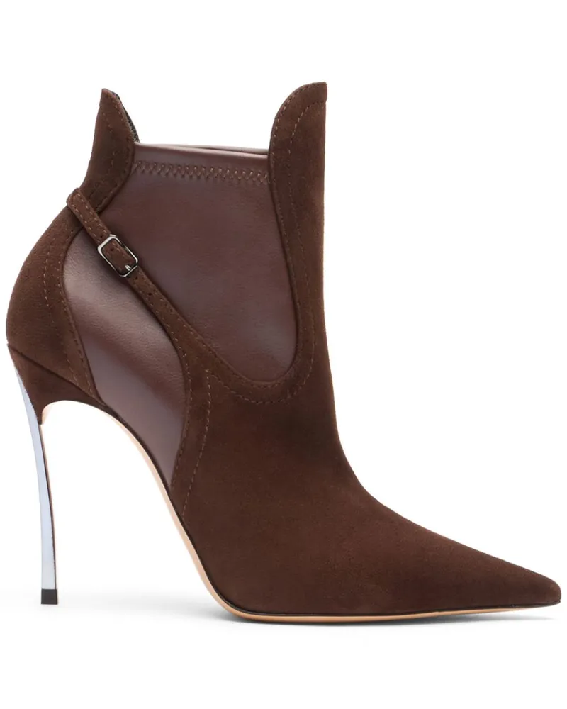 Casadei Blade Double Stiefeletten 100mm - Braun Braun