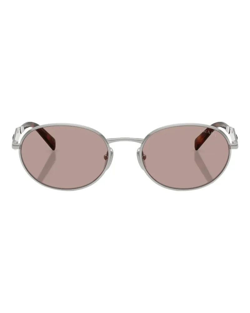 Prada Sonnenbrille mit Prada-Logo - Silber Silber