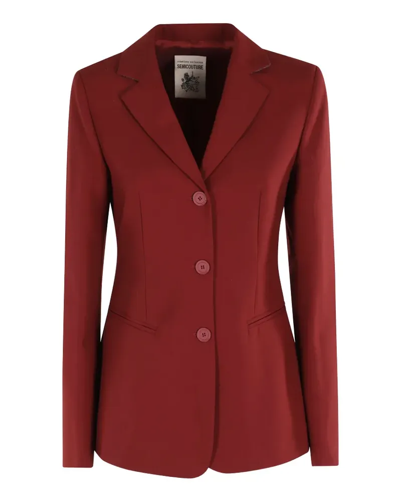 Semicouture Einreihiger Herminia Blazer mit Knöpfen - Rot Rot