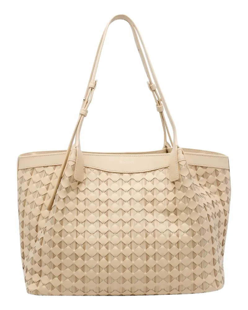 Serapian Secret mosaico small tote bag - Nude Nude