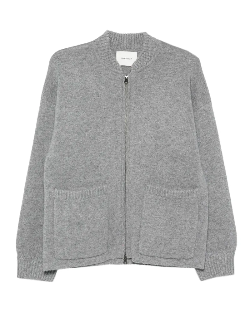 Lisa Yang Yrsa Reißverschluss-Cardigan mit aufgesetzter Tasche - Grau Grau