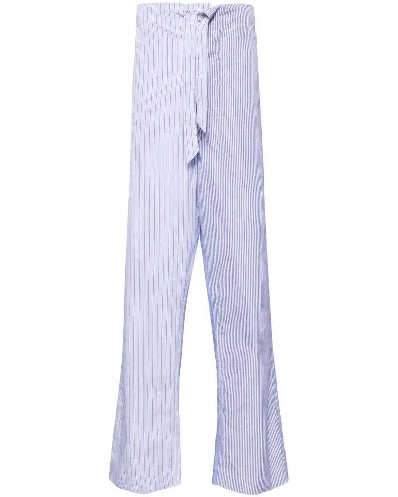 Maison Margiela Gestreifte Hose - Blau Blau