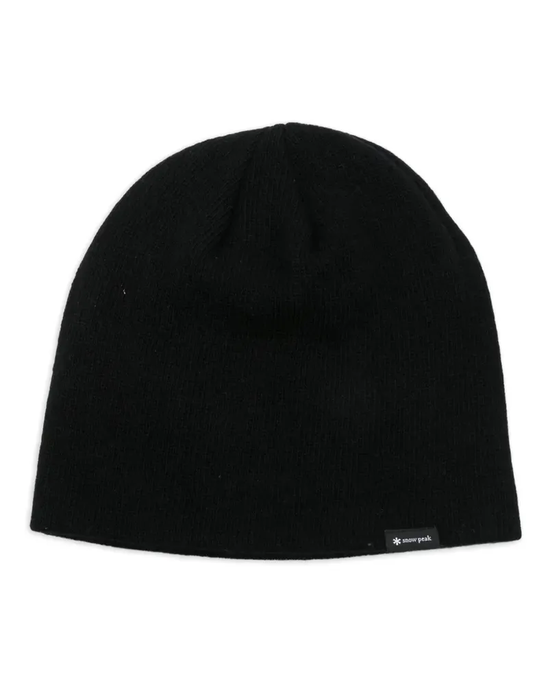 Snow Peak wool beanie - Schwarz Schwarz