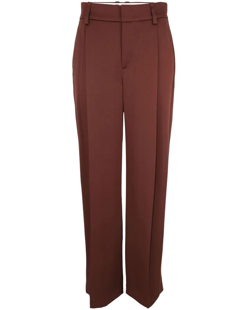 Vince Weite Hose mit hohem Bund - Rot Rot