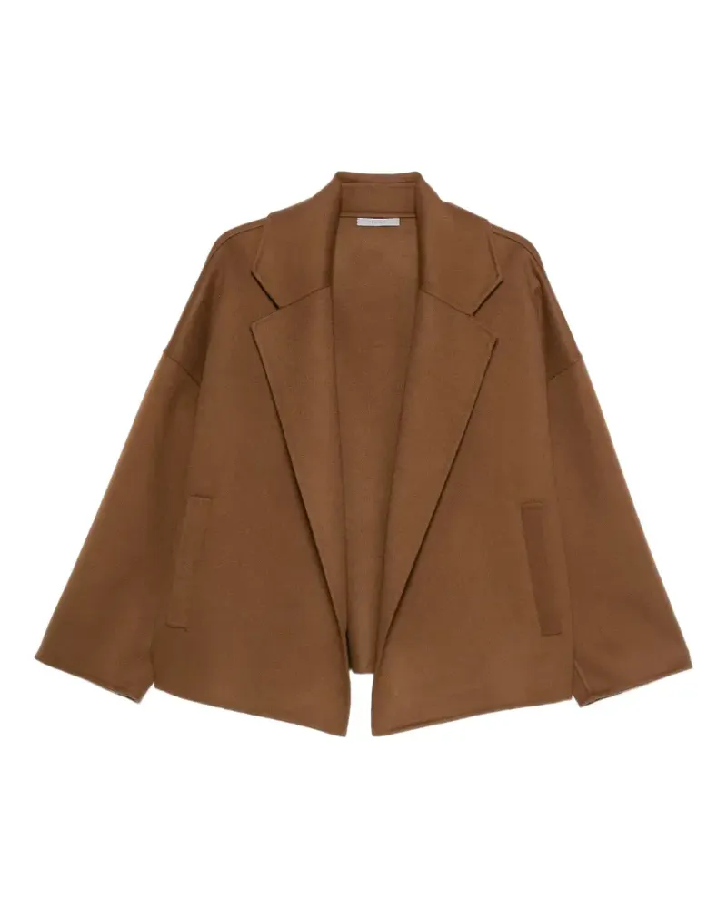 Alberta Ferretti oversized-lapel jacket - Braun Braun