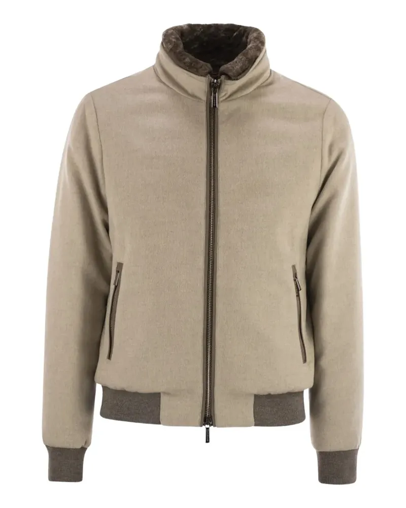 MOORER Bellati LS9 Bomberjacke - Nude Nude