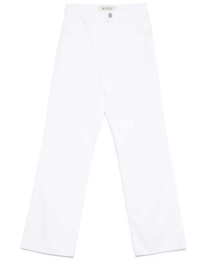 Róhe Jeans mit geradem Bein - Weiß Weiß