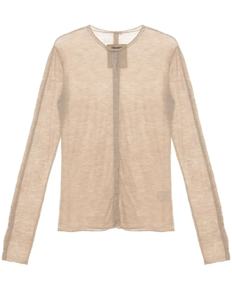 Uma Wang Cardigan aus Kaschmir Nude