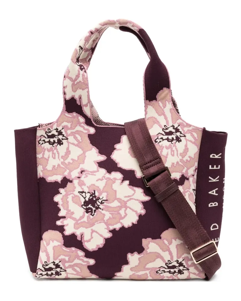 Ted Baker Shopper mit Blumenstickerei - Violett Violett