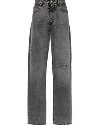 Maison Margiela Straight-Leg-Jeans mit Einsätzen Grau