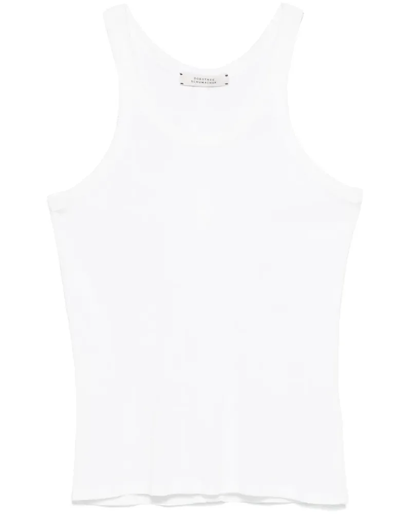 Dorothee Schumacher Geripptes Tanktop - Weiß Weiß