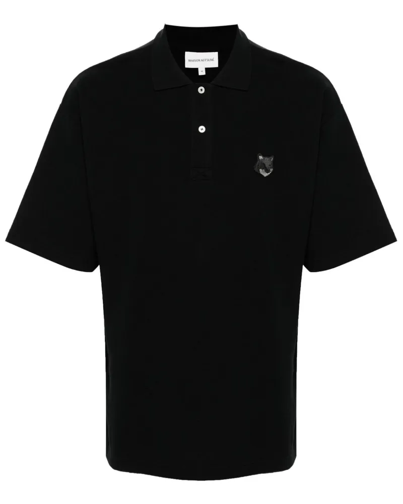 Kitsuné Chillax Fox Poloshirt - Schwarz Schwarz