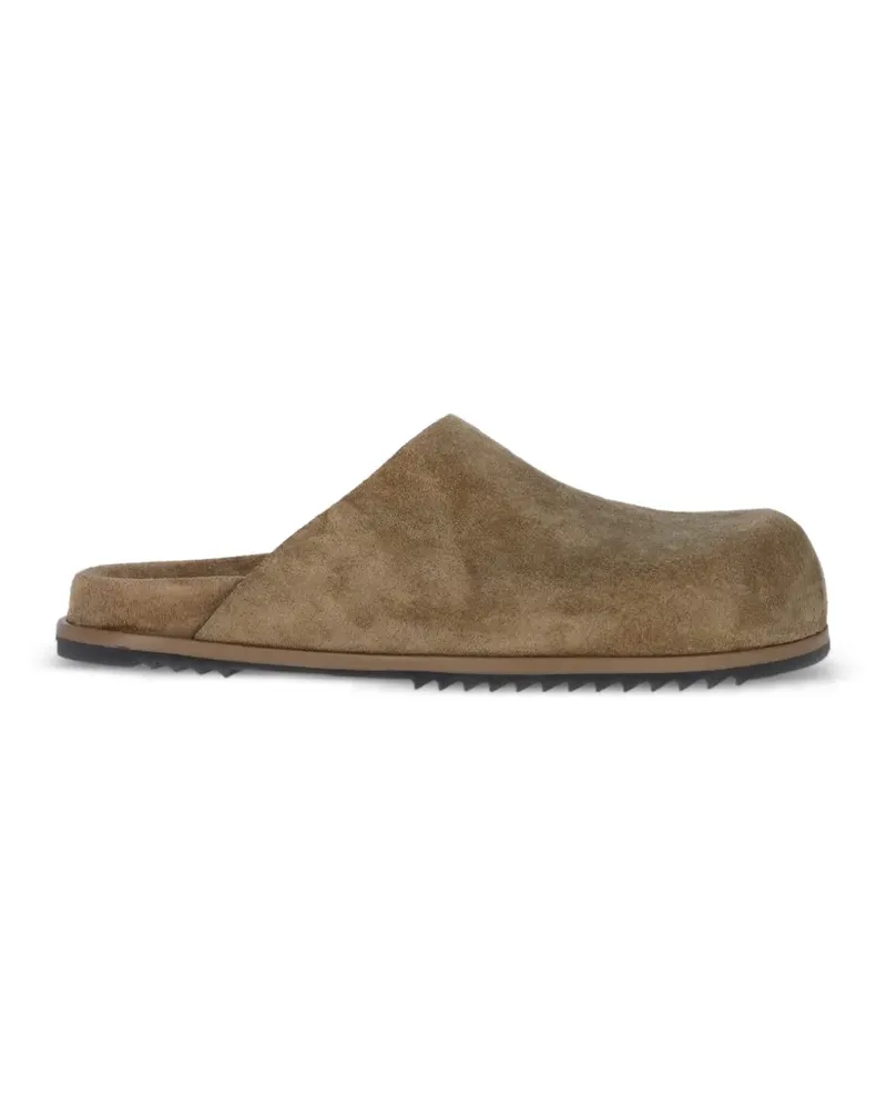 Rick Owens suede slip-on sandals - Braun Braun