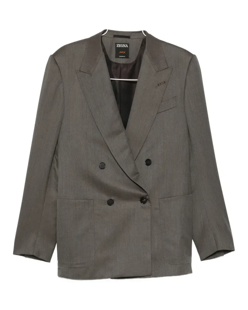 Ermenegildo Zegna double-breasted wool suit - Grau Grau