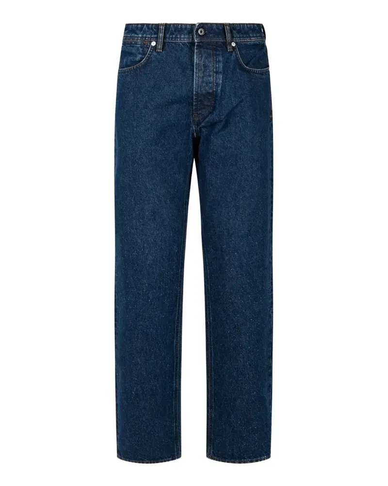 Stone Island J100005 indigo denim-medium grainy wash jeans - Blau Blau