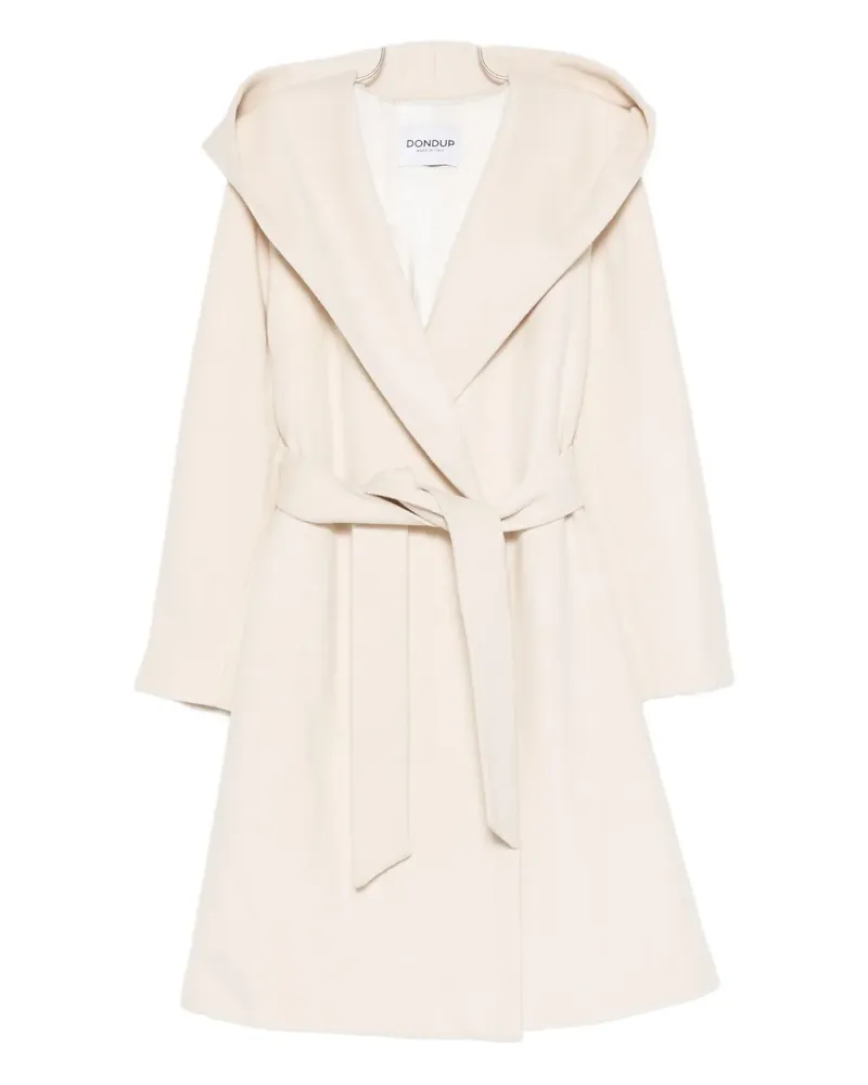 Dondup hooded belted coat - Nude Nude