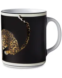 Dolce & Gabbana Porzellanbecher mit Tiger-Print Schwarz