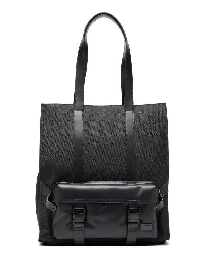 Diesel multi-pocket tote bag - Schwarz Schwarz