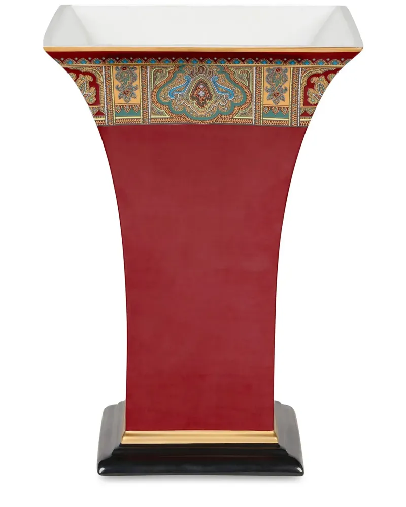 Etro Vase aus Porzellan mit Paisley-Print - Rot Rot