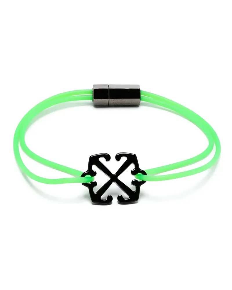 OFF-WHITE Armband mit Arrows-Anhänger - Grün Grün