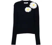 Pullover mit Blumenapplikation