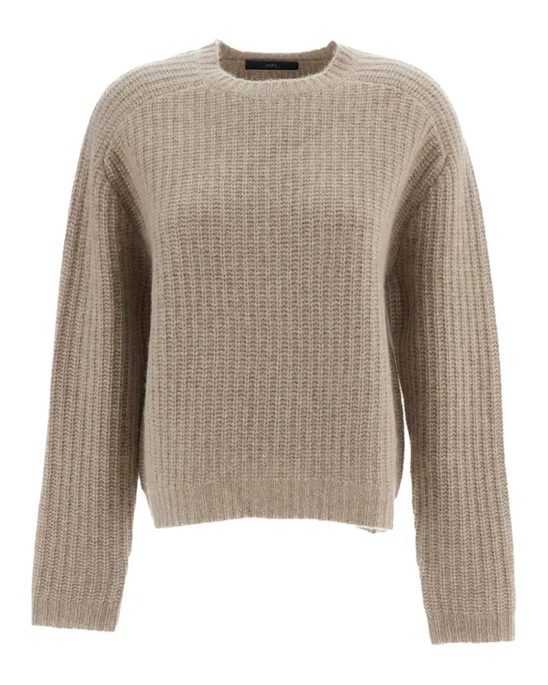 arch4 Nisha Kaschmirpullover aus geripptem Strick - Nude Nude
