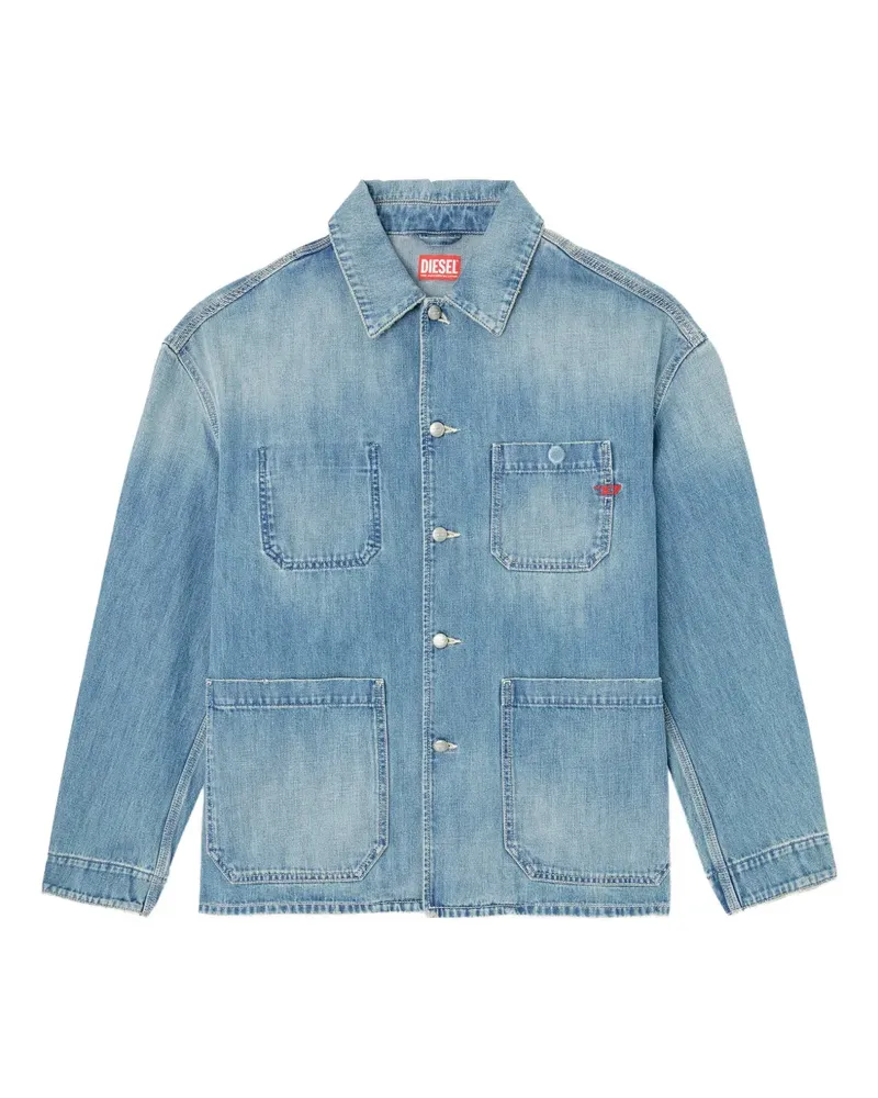 Diesel D-Stack-U Jeansjacke - Blau Blau