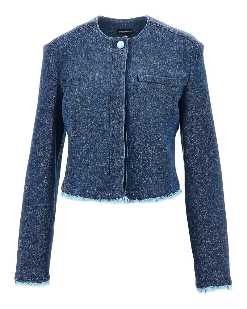 Emporio Armani fringed jacket - Blau Blau