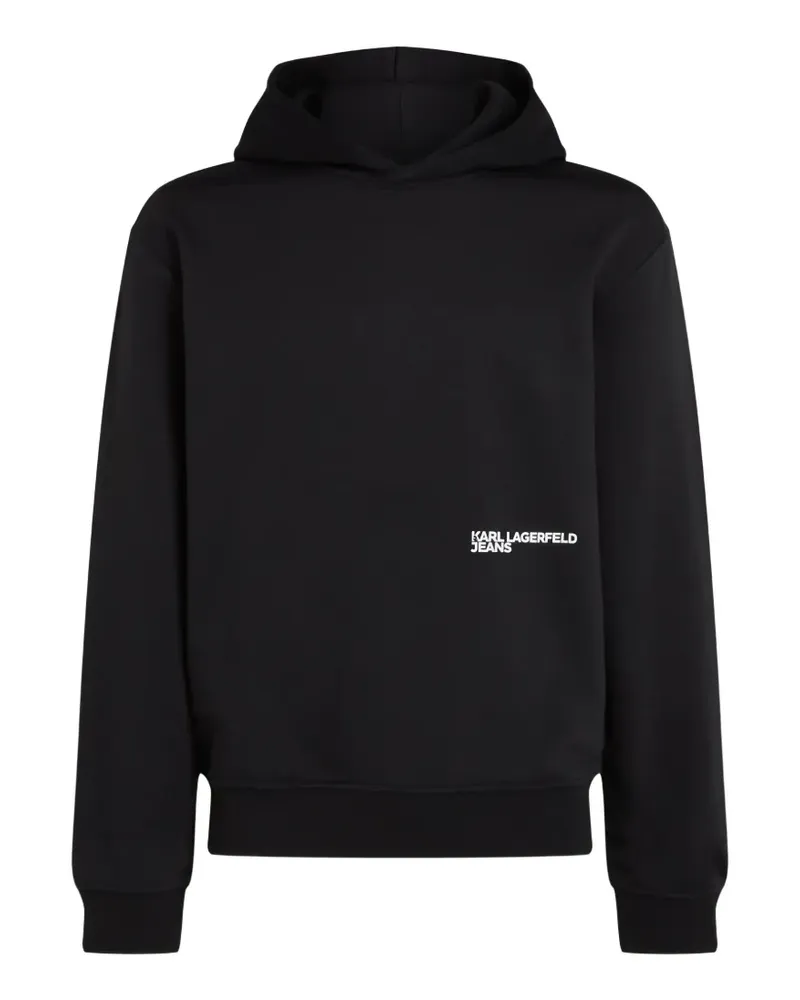 Karl Lagerfeld logo-print hoodie - Schwarz Schwarz