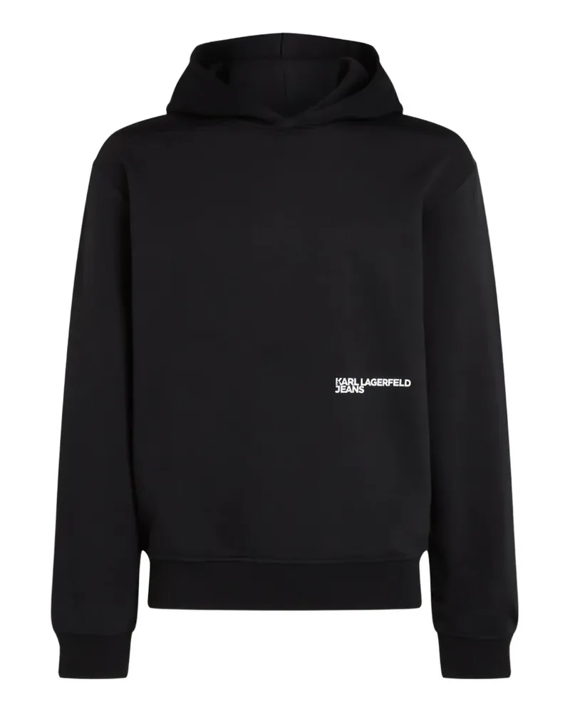 Karl Lagerfeld Hoodie mit Logo-Print - Schwarz Schwarz