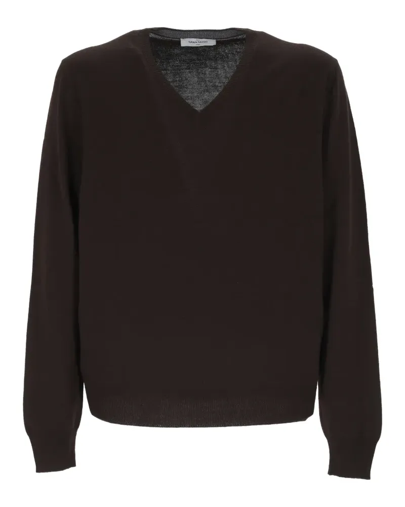 Gran Sasso V-neck sweater - Braun Braun
