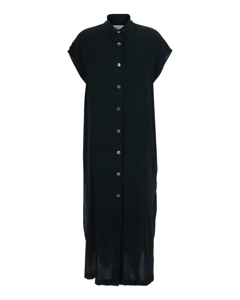Mauro Grifoni short-sleeve shirt dress - Schwarz Schwarz