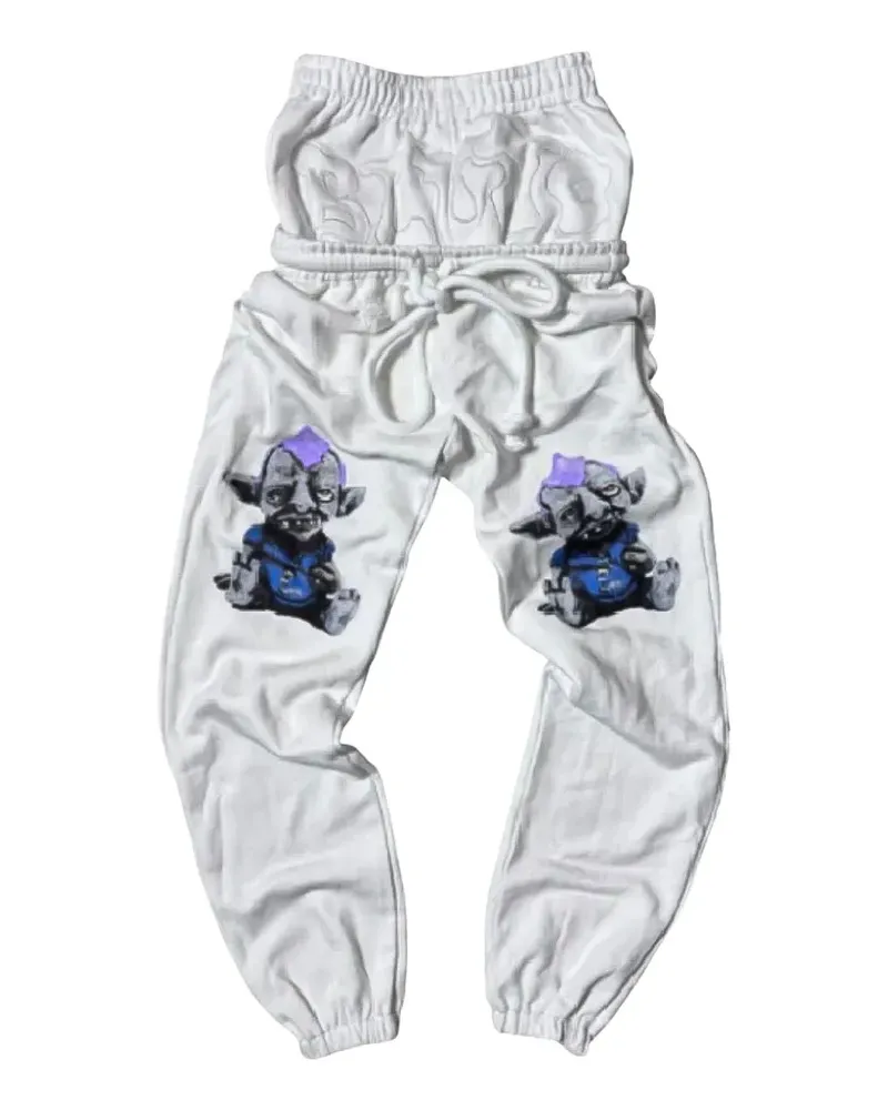 STADIUM GOODS Binky Troll sagging track pants - Weiß Weiß