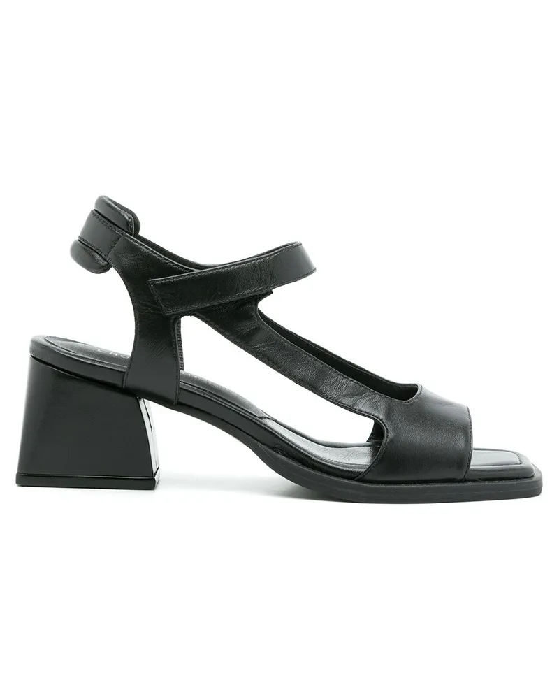 Sarah Chofakian Sandalen mit Blockabsatz Schwarz