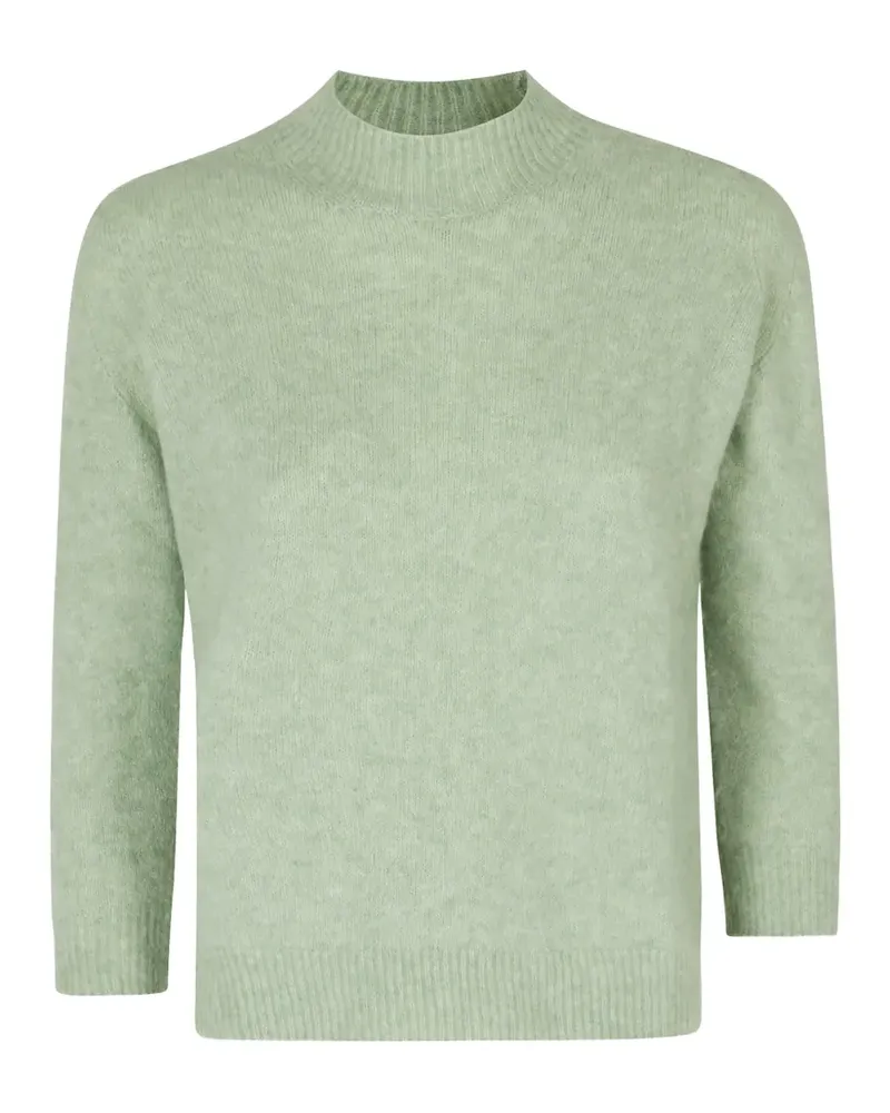 Roberto Collina Maglia Lupetto ribbed-trim mock-neck jumper - Grün Grün