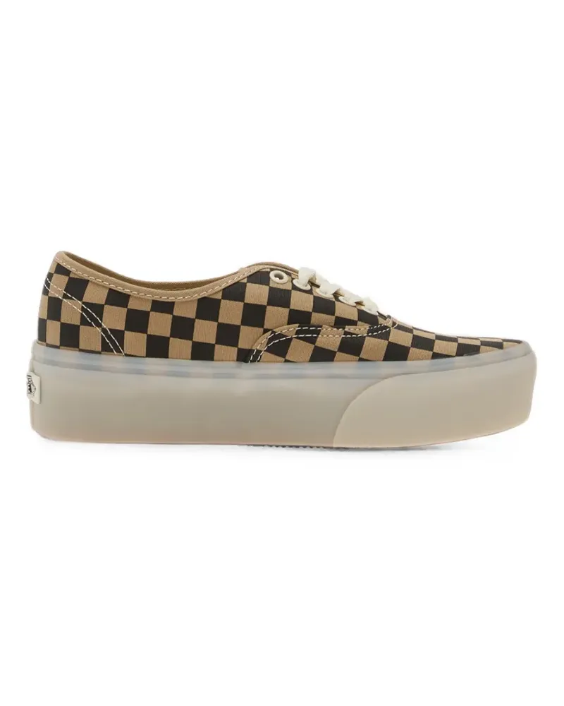 Vans Karierte Authentic Platform Sneakers - Nude Nude