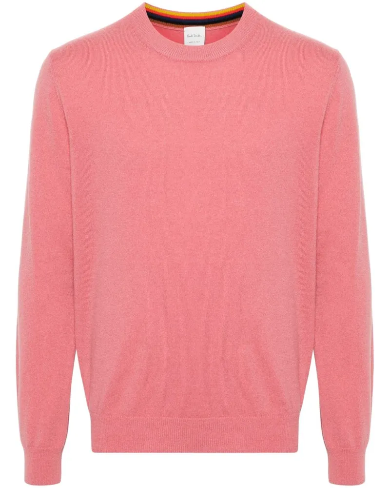 Paul Smith Kaschmirpullover mit rundem Ausschnitt Rosa