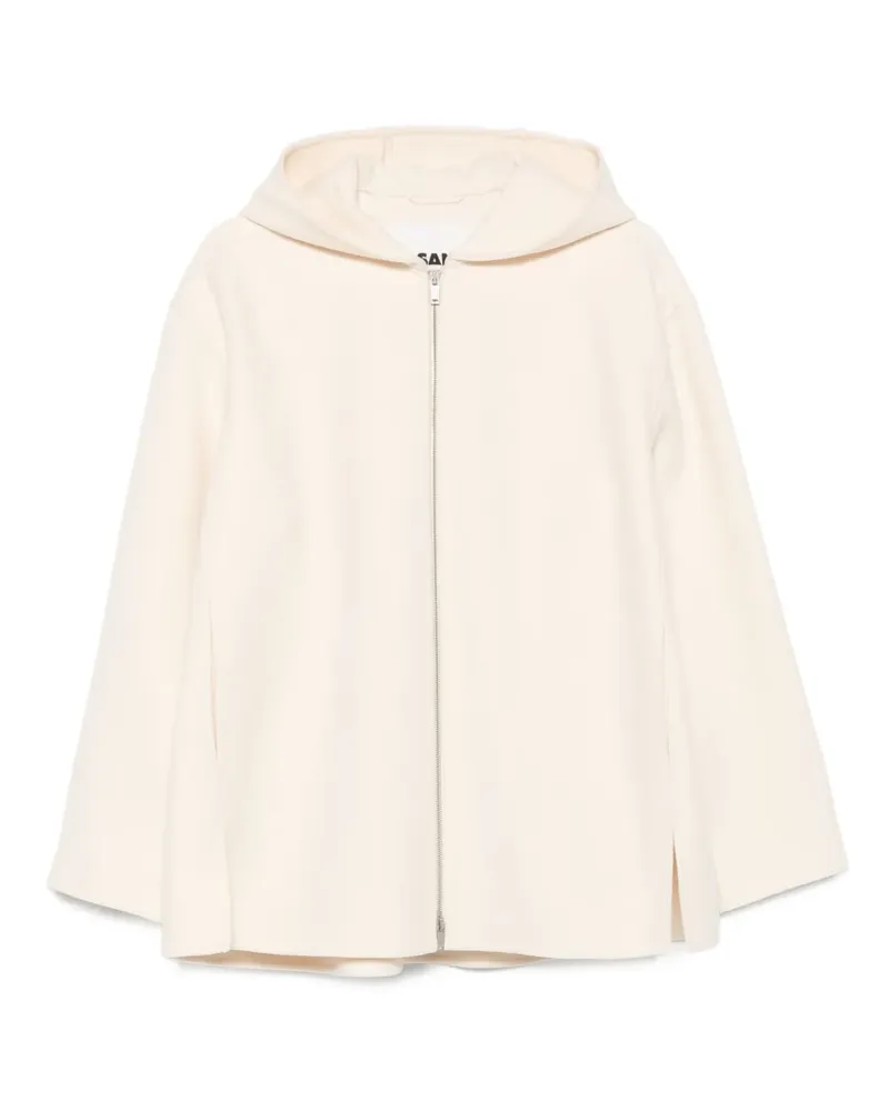 Jil Sander Kapuzenjacke mit Reißverschluss - Nude Nude