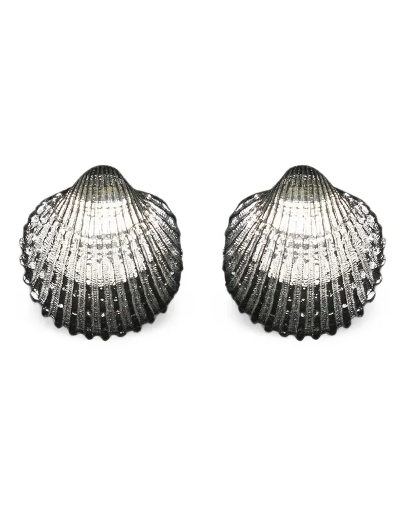 Federica Tosi textured shell earrings - Silber Silber