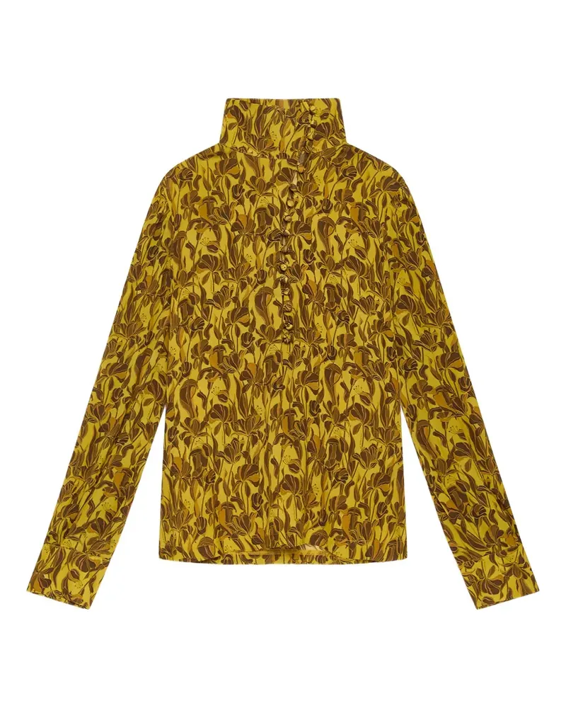 Maliparmi Oberteil mit Blumen-Print - Gelb Gelb