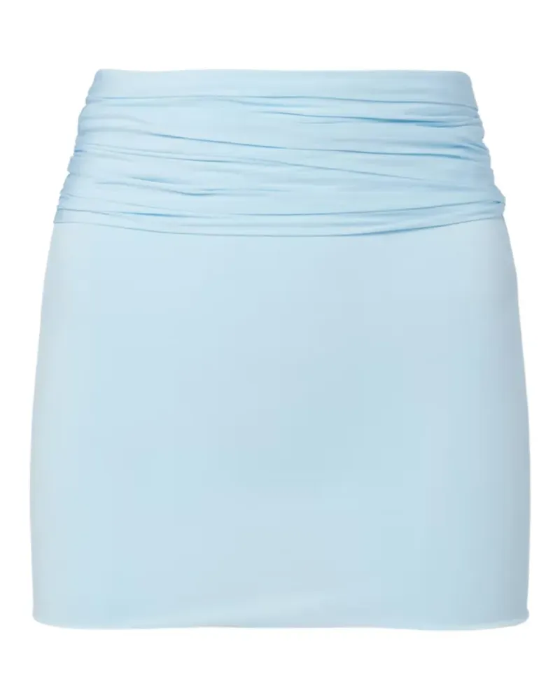 WARDROBE.NYC Geraffter Minirock - Blau Blau