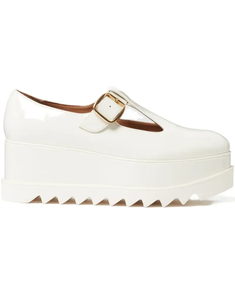 Stella McCartney Plateau-Pumps mit Schnalle - Weiß Weiß