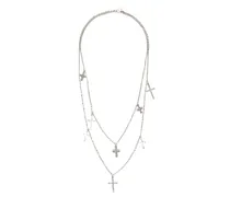Halskette im Layering-Look mit Kreuzen