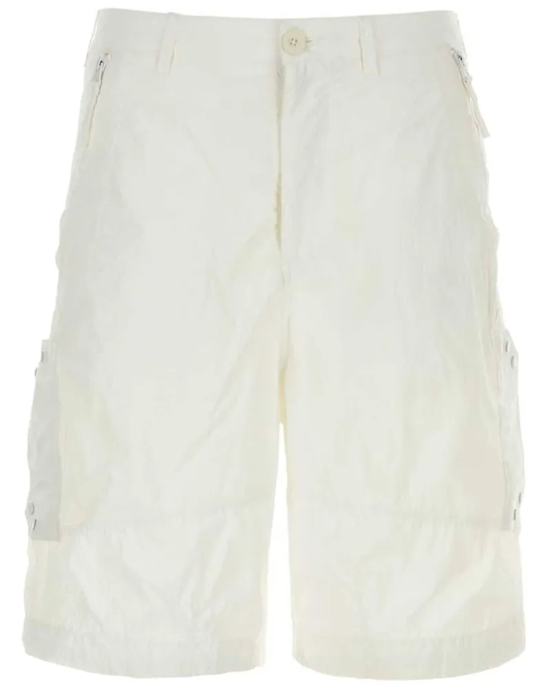 Ten c Cargo-Shorts mit Logo-Patch - Weiß Weiß