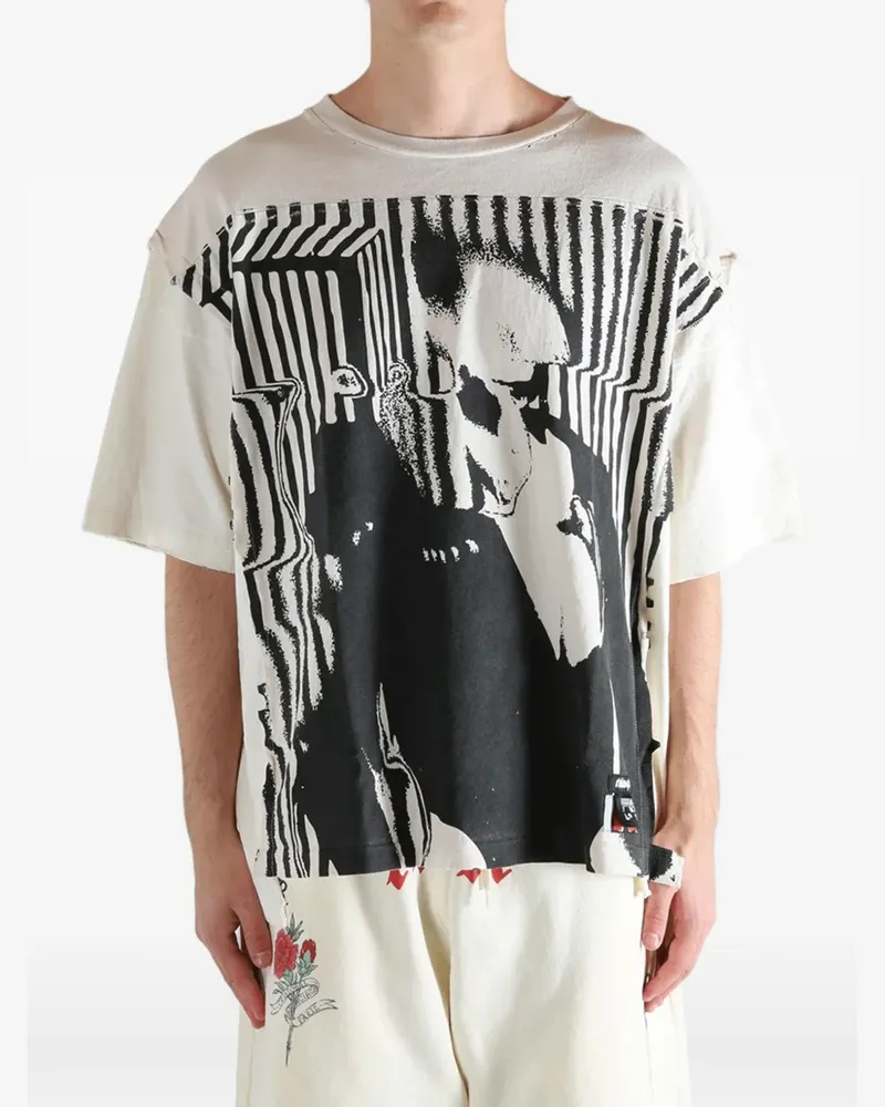 RRR123 Moda Apocrypha Quad Tee graphic-print T-shirt - Weiß Weiß