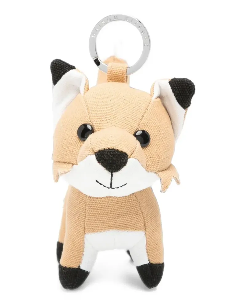 Kitsuné Fox motif bag charm - Nude Nude