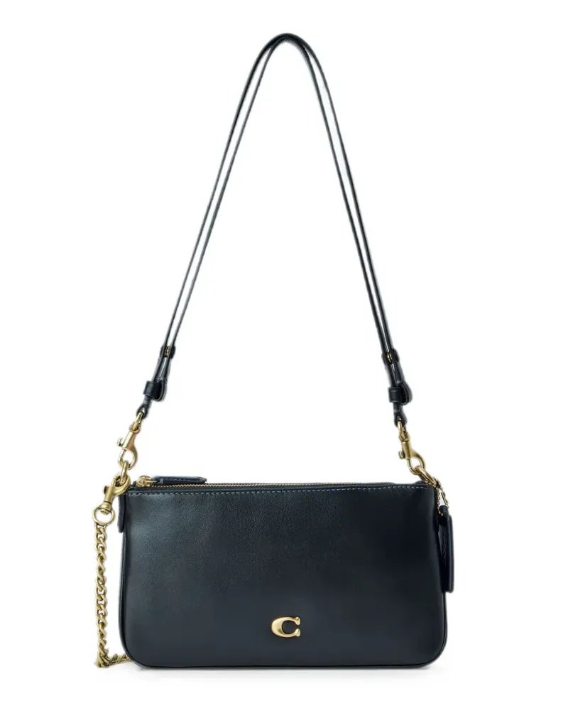Coach chain-strap leather shoulder bag - Schwarz Schwarz