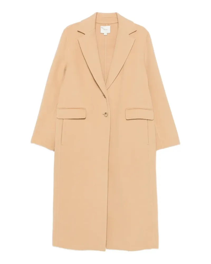 Vince notched-lapels single-breasted coat - Nude Nude